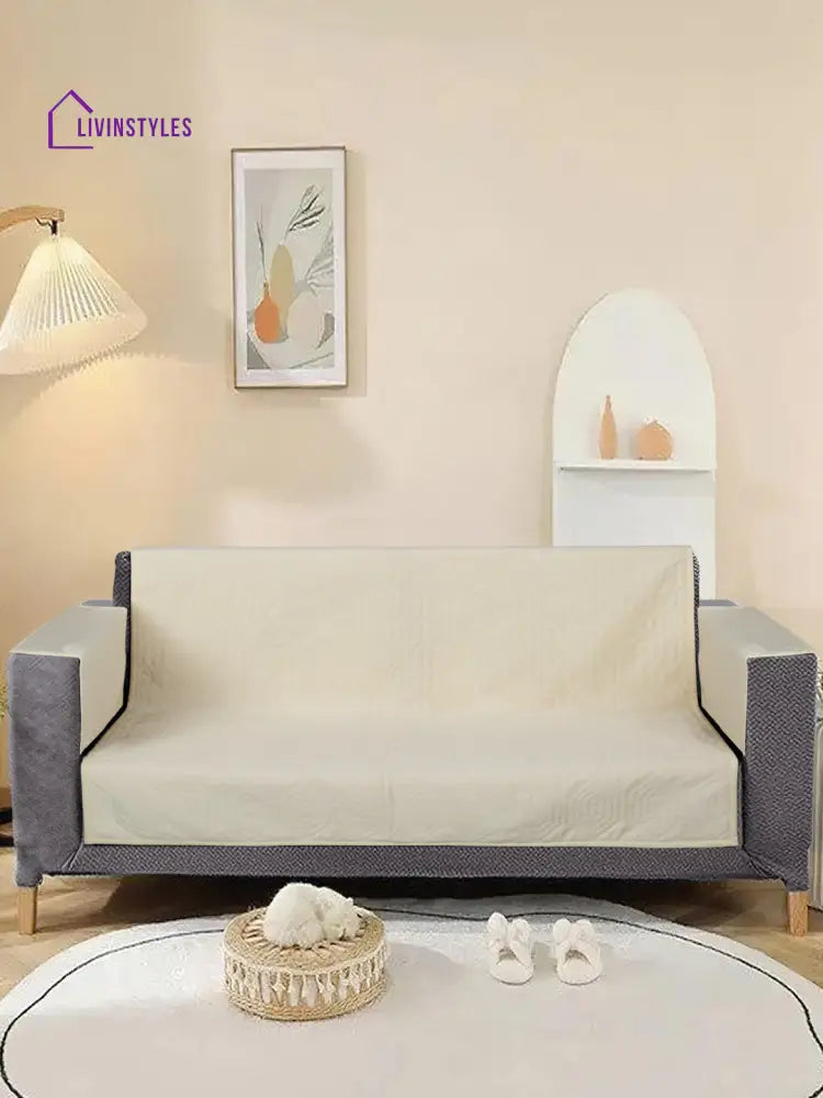 Premium Cotton Sofa Cover Set For 2 Seater Soft Comfortable Couch Flexible Stretch Slipcovers With