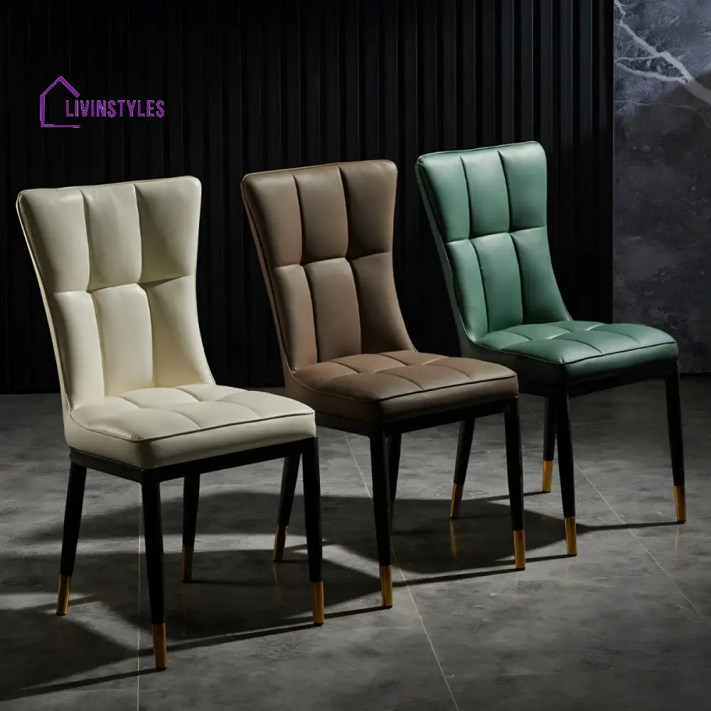 Prerana Metal Dining Chair | Stainless Steel