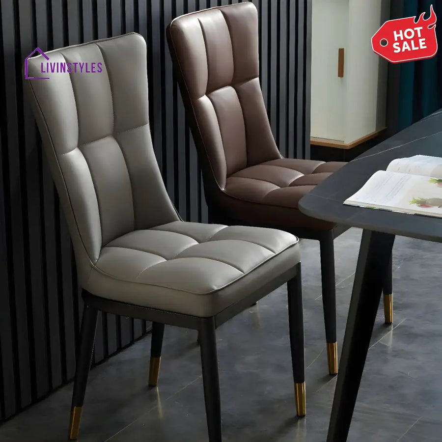 Prerana Metal Dining Chair | Stainless Steel