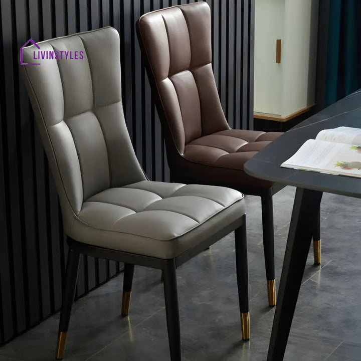 Prerana Metal Dining Chair | Stainless Steel