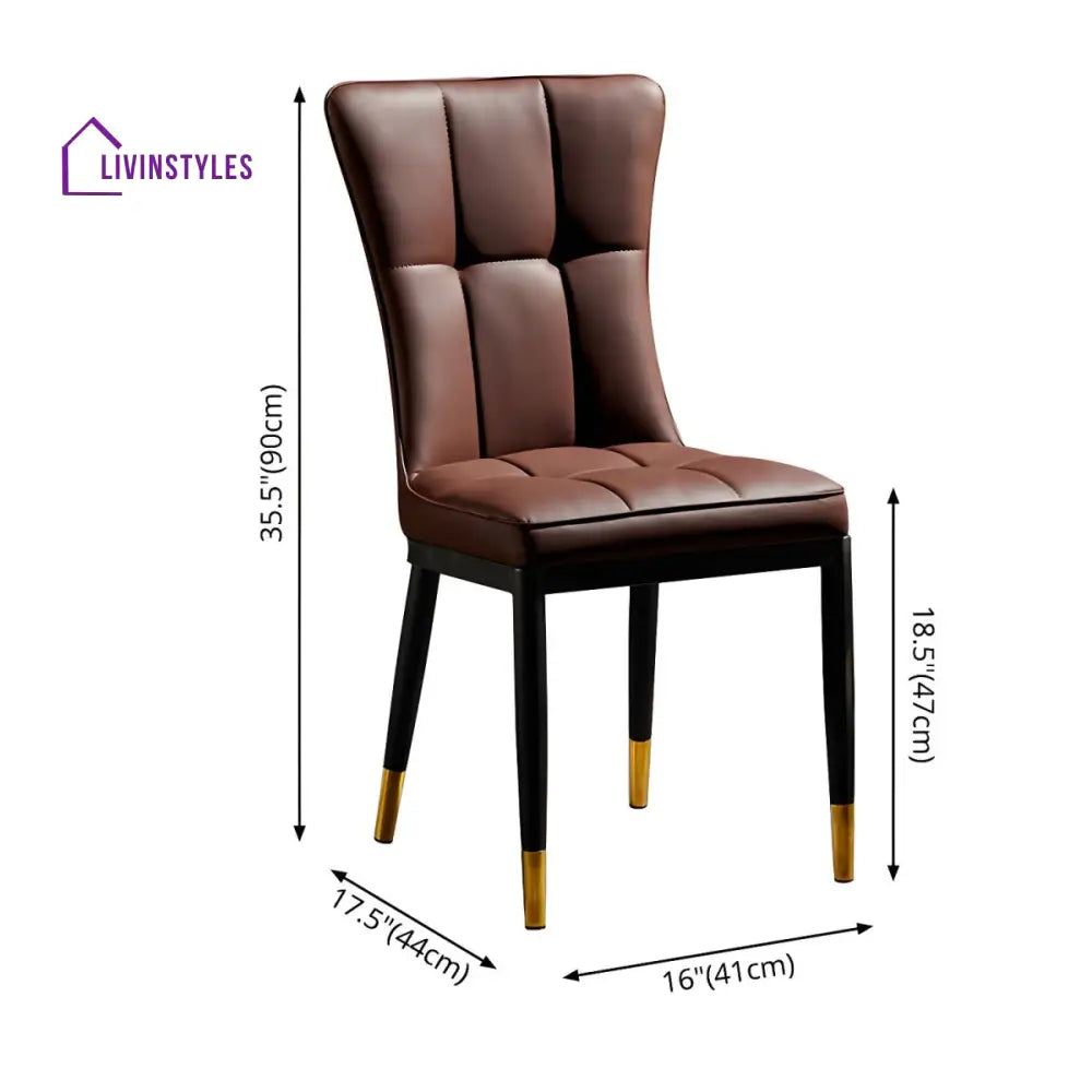 Prerana Metal Dining Chair | Stainless Steel