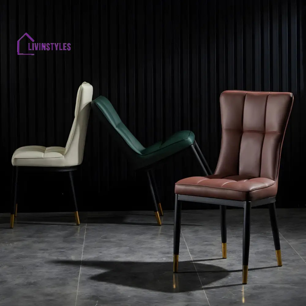 Prerana Metal Dining Chair | Stainless Steel