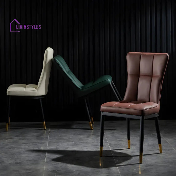 Prerana Metal Dining Chair | Stainless Steel
