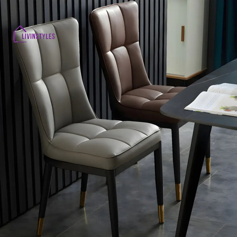 Prerana Metal Dining Chair | Stainless Steel