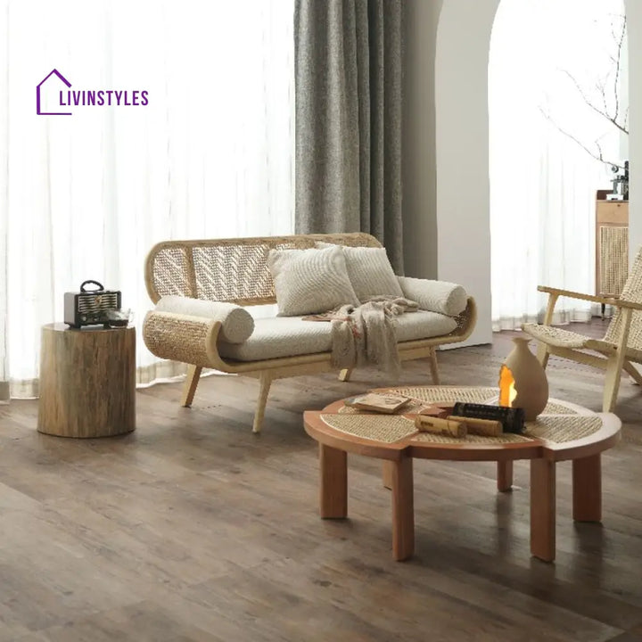 Prerana Solid Wood 3 Seater Sofa for Living Room