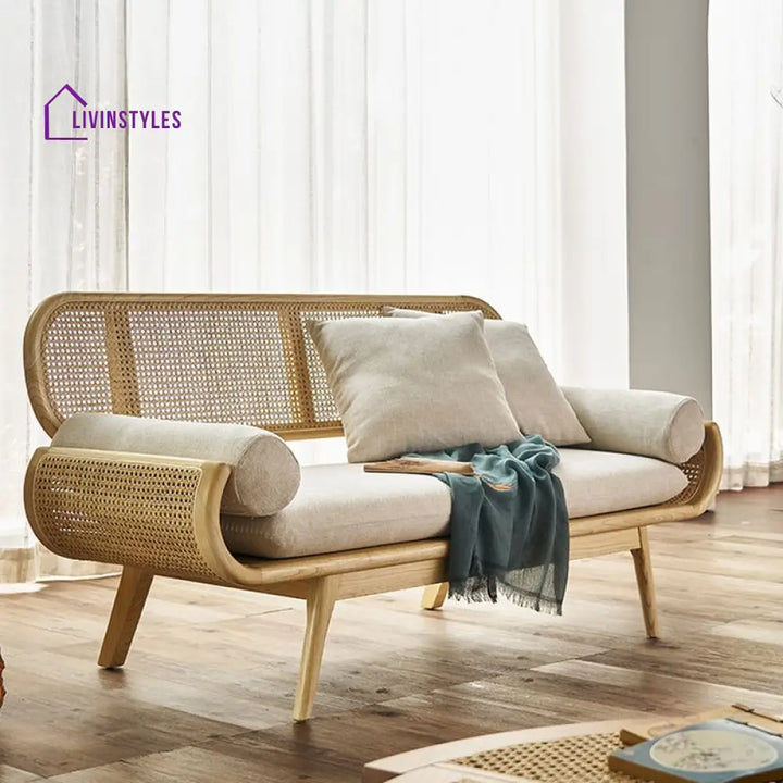 Prerana Solid Wood 3 Seater Sofa for Living Room