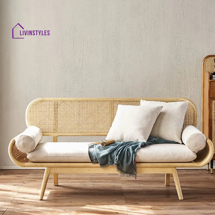 Prerana Solid Wood 3 Seater Sofa for Living Room