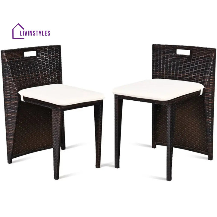 Presha 2 Seater Rectangular Outdoor Dining Set With Cushions