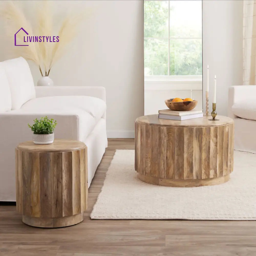 Prisha Mango Wood Coffee Table for Living Room