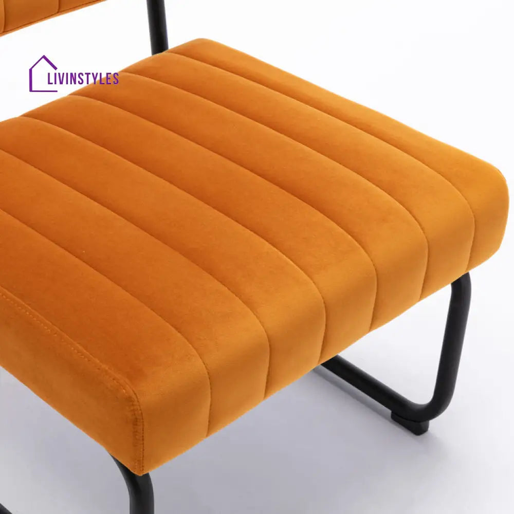 Prisha Metal Frame and Fabric Arm Chair | Living Room Chair | Lounge Chair