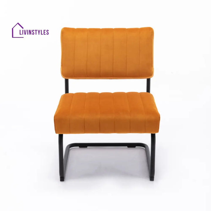 Prisha Metal Frame and Fabric Arm Chair | Living Room Chair | Lounge Chair