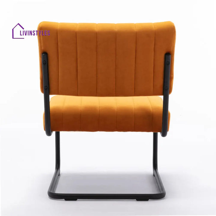 Prisha Metal Frame and Fabric Arm Chair | Living Room Chair | Lounge Chair