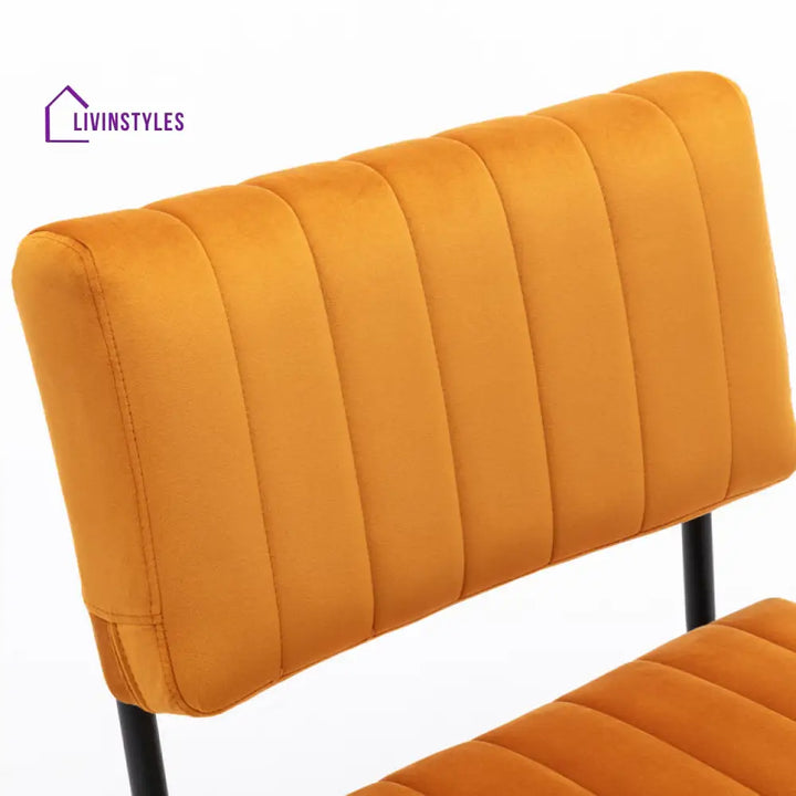Prisha Metal Frame and Fabric Arm Chair | Living Room Chair | Lounge Chair