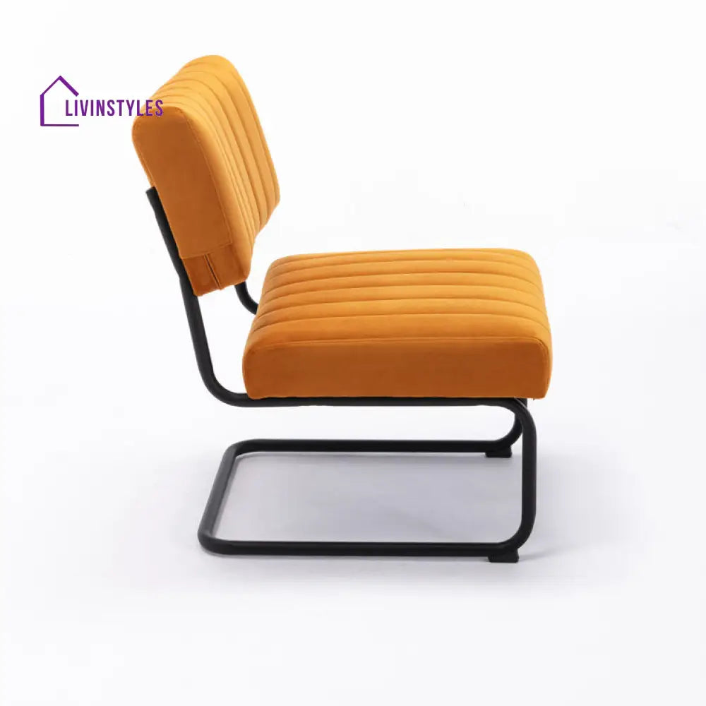 Prisha Metal Frame and Fabric Arm Chair | Living Room Chair | Lounge Chair