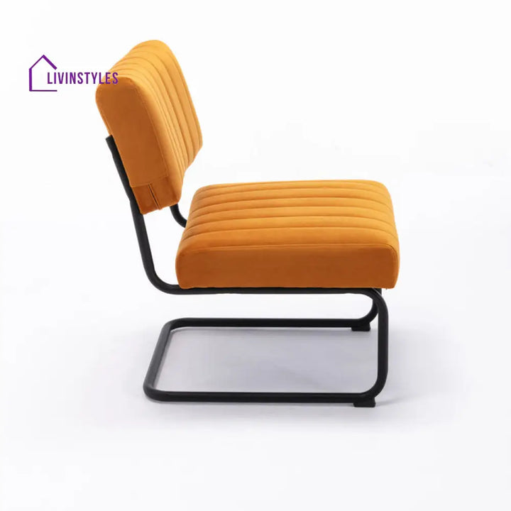 Prisha Metal Frame and Fabric Arm Chair | Living Room Chair | Lounge Chair