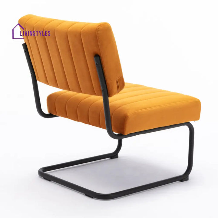 Prisha Metal Frame and Fabric Arm Chair | Living Room Chair | Lounge Chair