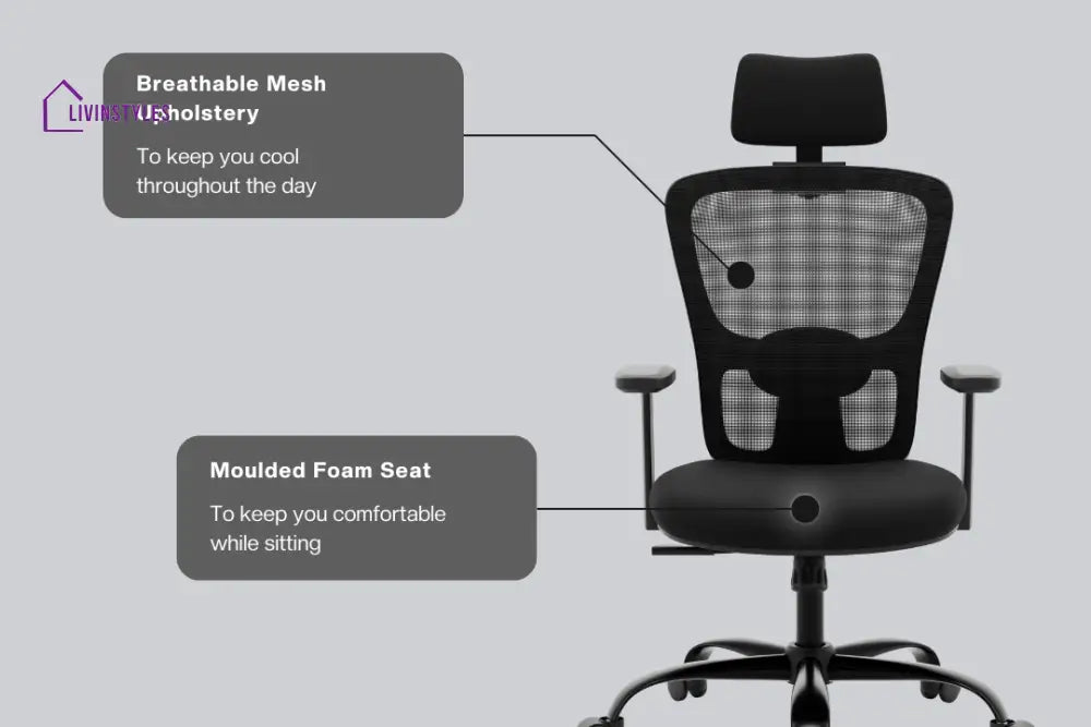 Priti Jupiter Echo High Back Mesh Office Chair Efficient Chairs
