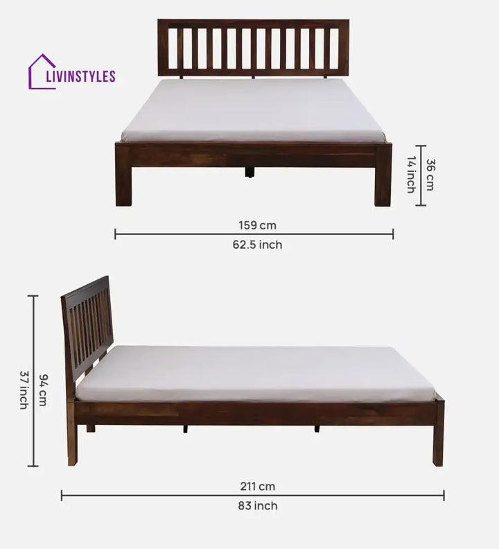 Bhawika Sheesham Wood Beds Bed without storage