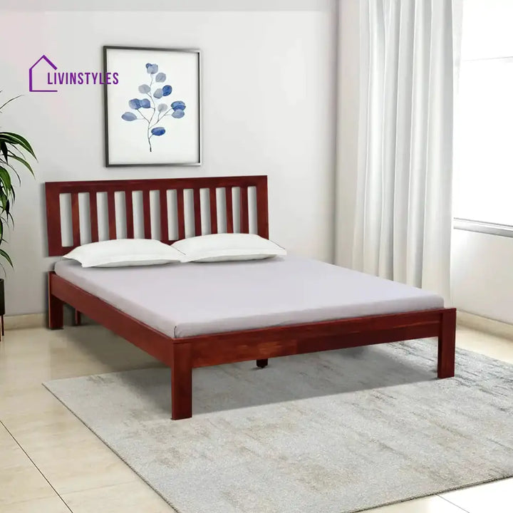 Bhawika Sheesham Wood Beds Queen / Honey Bed without storage