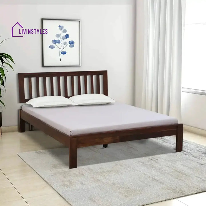 Bhawika Sheesham Wood Beds Queen / Teak Bed without storage