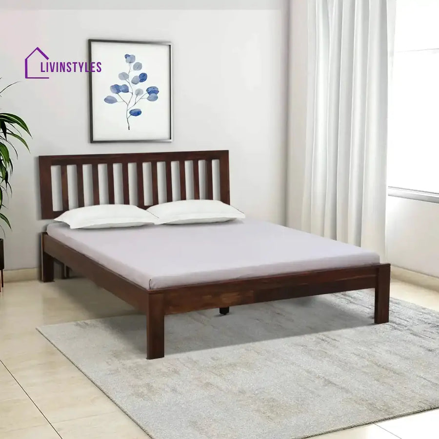 Bhawika Sheesham Wood Beds Queen / Teak Bed without storage