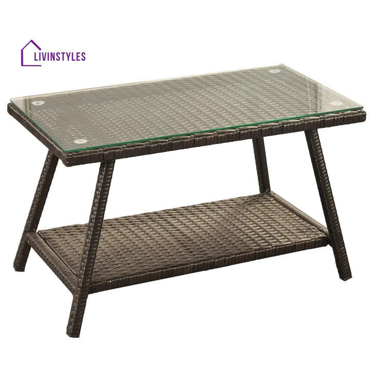 Proulx Outdoor Sofa Set 2 Seater 2 Single seater and 1 Center Table (Brown) - Sofa Sets