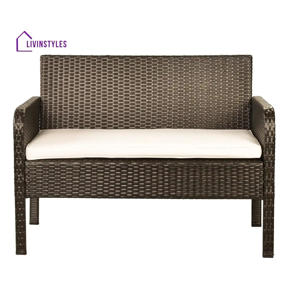Proulx Outdoor Sofa Set 2 Seater 2 Single seater and 1 Center Table (Brown) - Sofa Sets