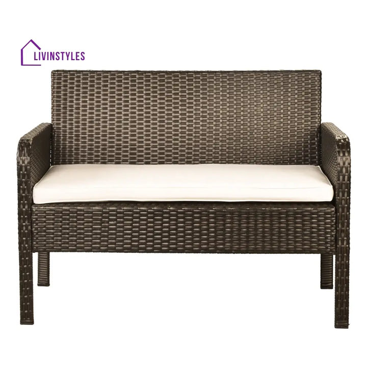 Proulx Outdoor Sofa Set 2 Seater 2 Single seater and 1 Center Table (Brown) - Sofa Sets