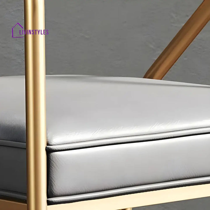 Qiana Metal Dining Chair | Stainless Steel - Single Chair