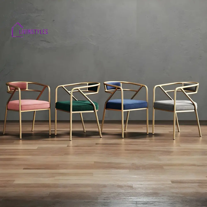 Qiana Metal Dining Chair | Stainless Steel - Single Chair