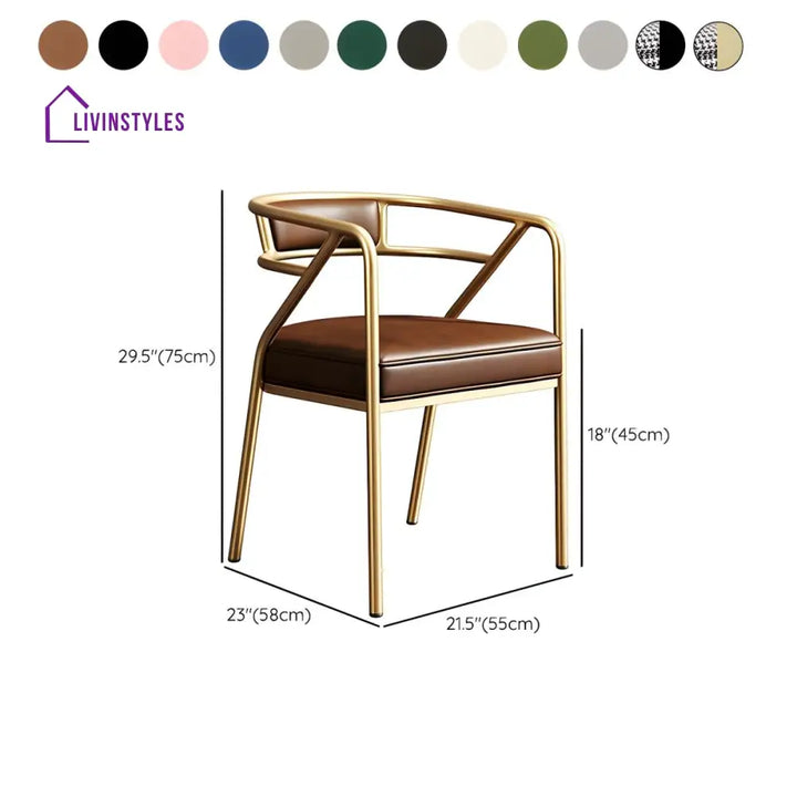 Qiana Metal Dining Chair | Stainless Steel - Single Chair