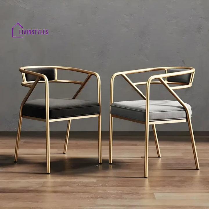 Qiana Metal Dining Chair | Stainless Steel - Single Chair