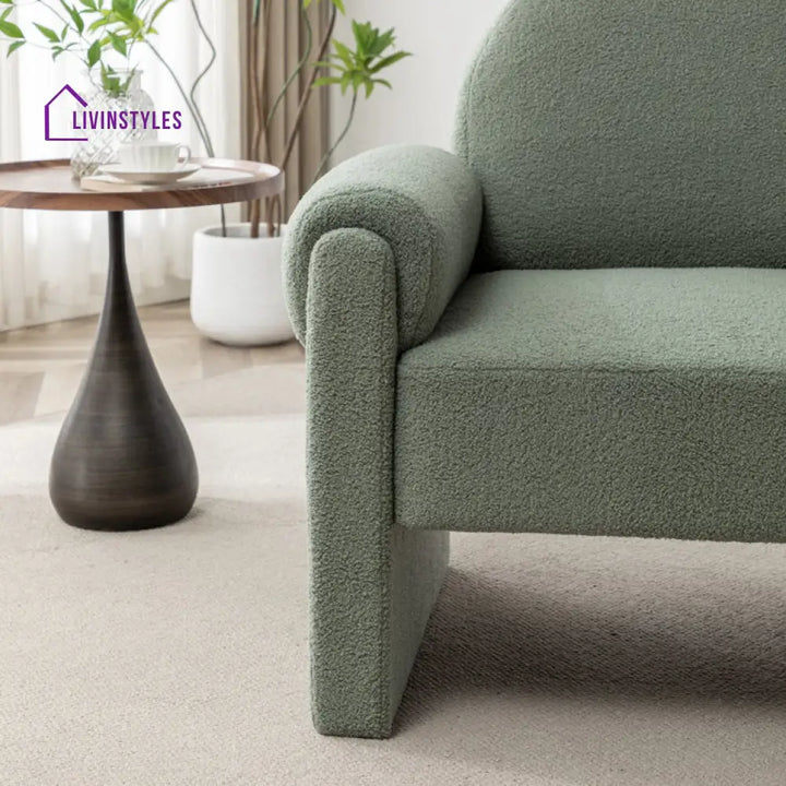 Qiana Solid Wood and Fabric Arm Chair | Living Room Chair | Lounge Chair