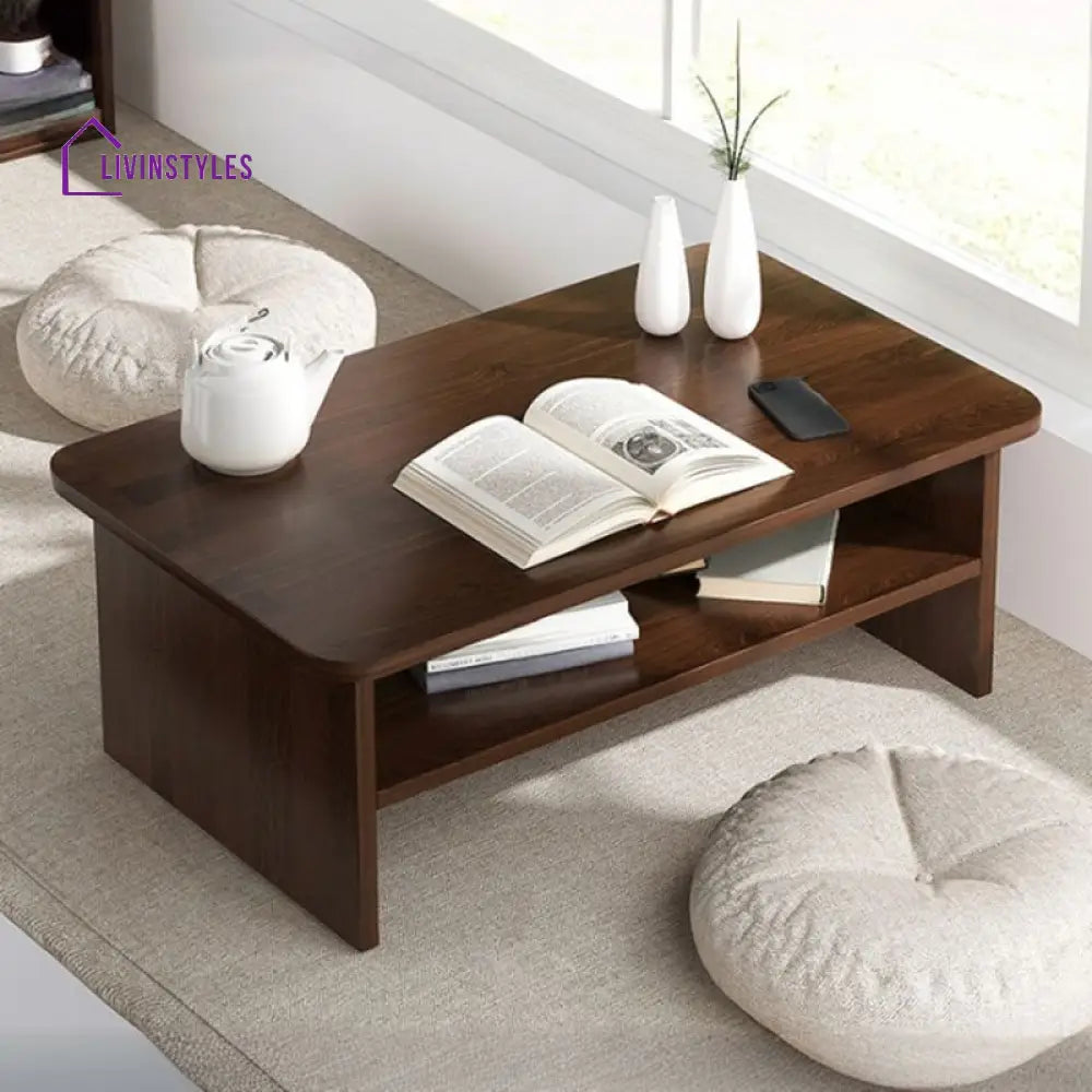Qirat Solid Wood Coffee Table for Living Room