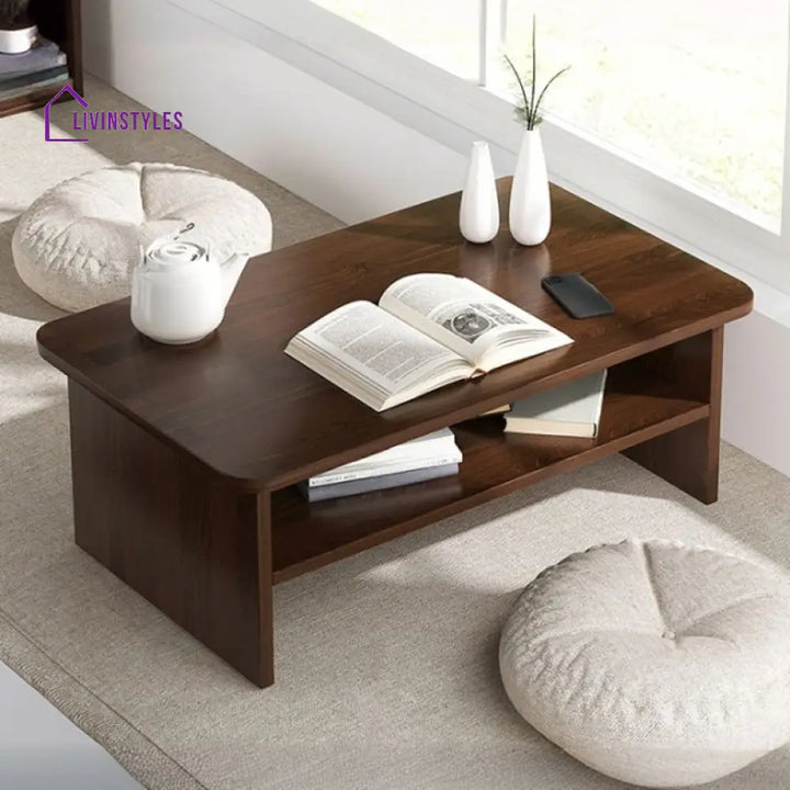 Qirat Solid Wood Coffee Table for Living Room