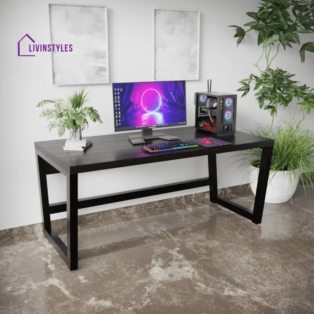 Quantum Computer Table | Computer Table | Study Table for Home - BROWN - Art & Drafting Tables