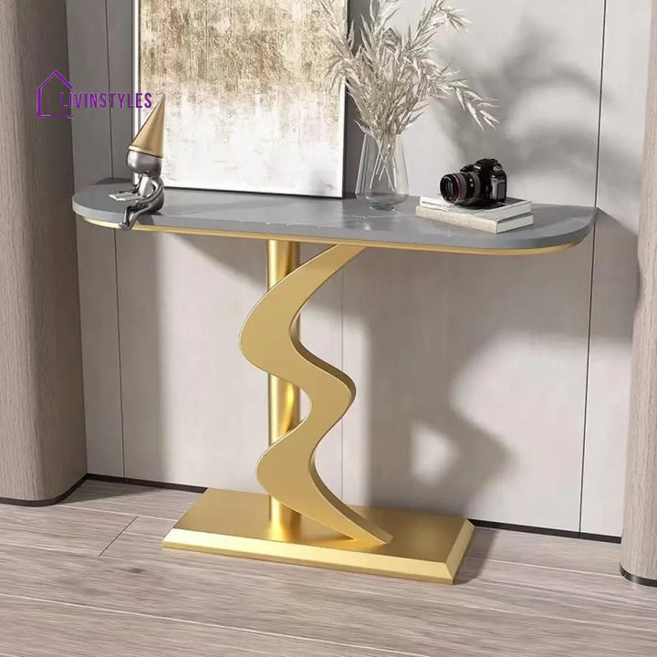 Quasar Stainless Steel Living Room Console Table