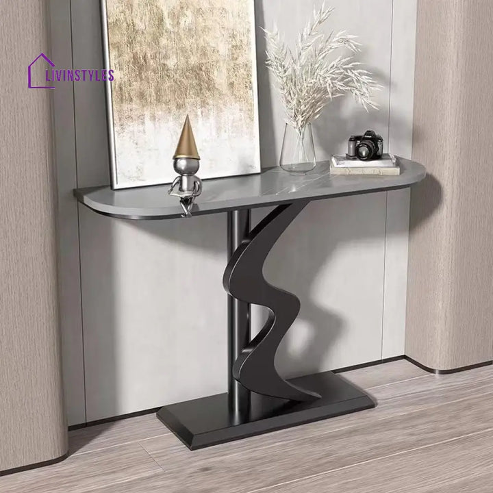 Quasar Stainless Steel Living Room Console Table
