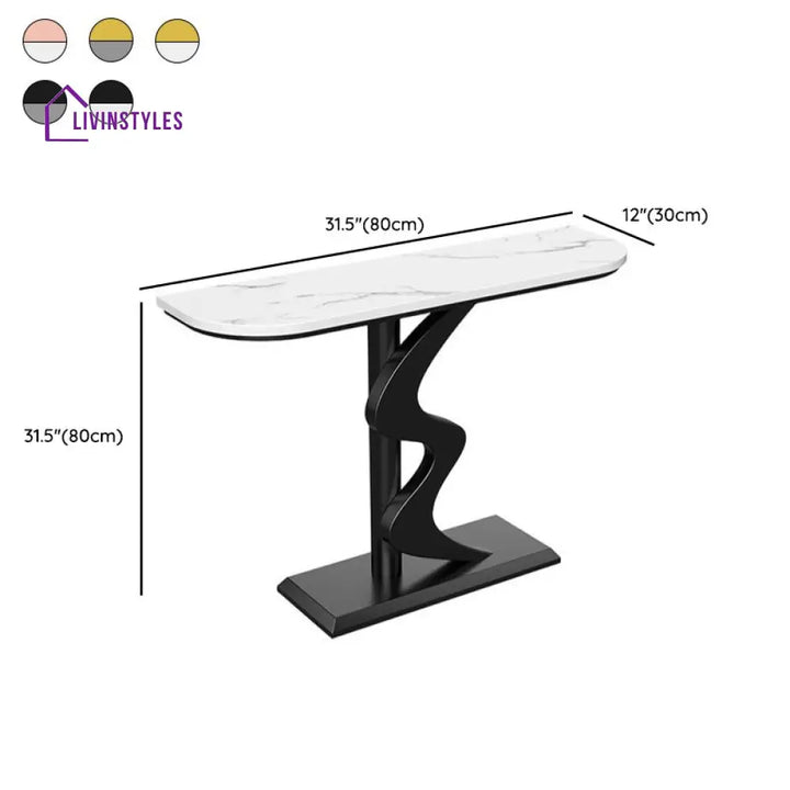 Quasar Stainless Steel Living Room Console Table