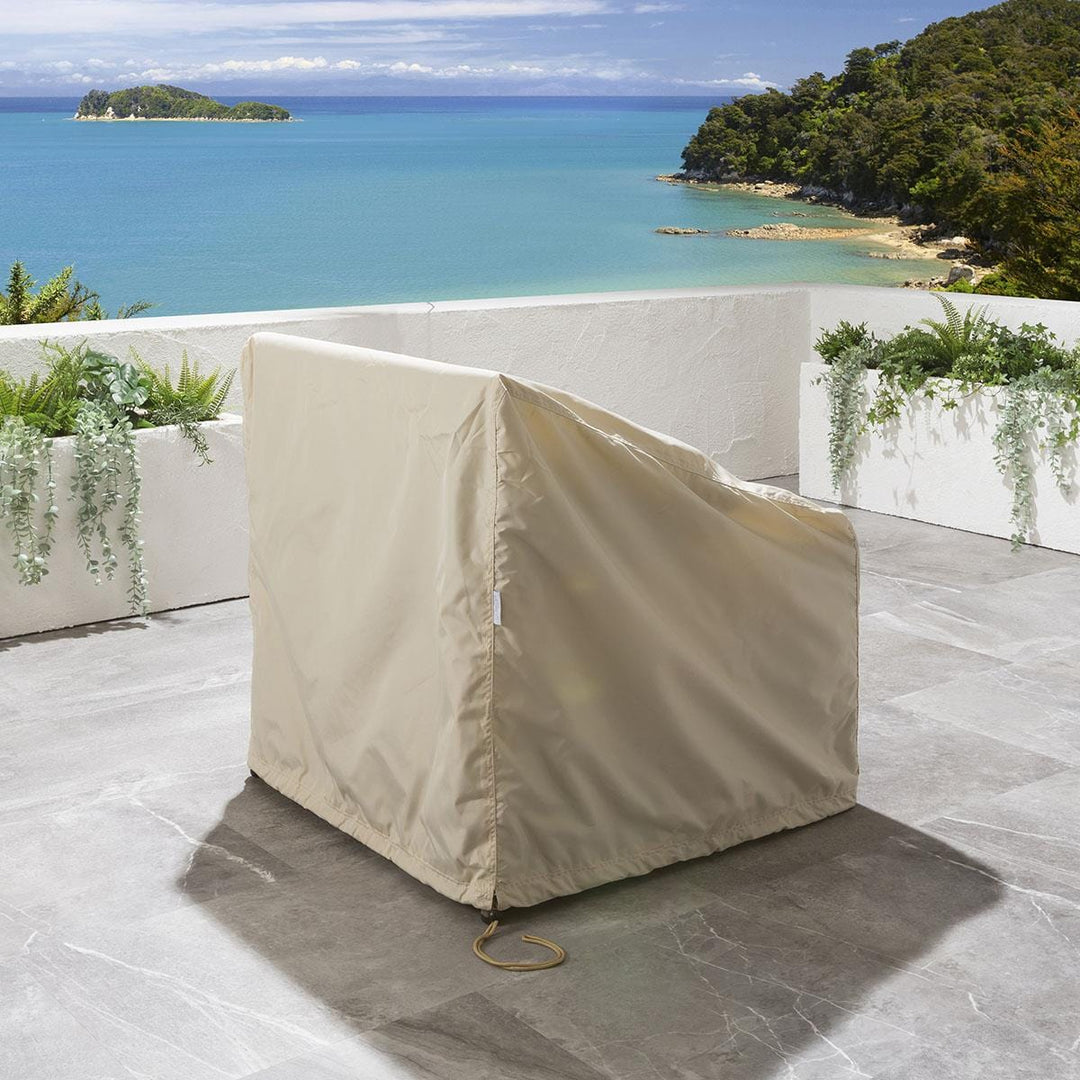 Marciel Outdoor Sofa Set 7 Seater and 1 Ottoman Set (Brown)