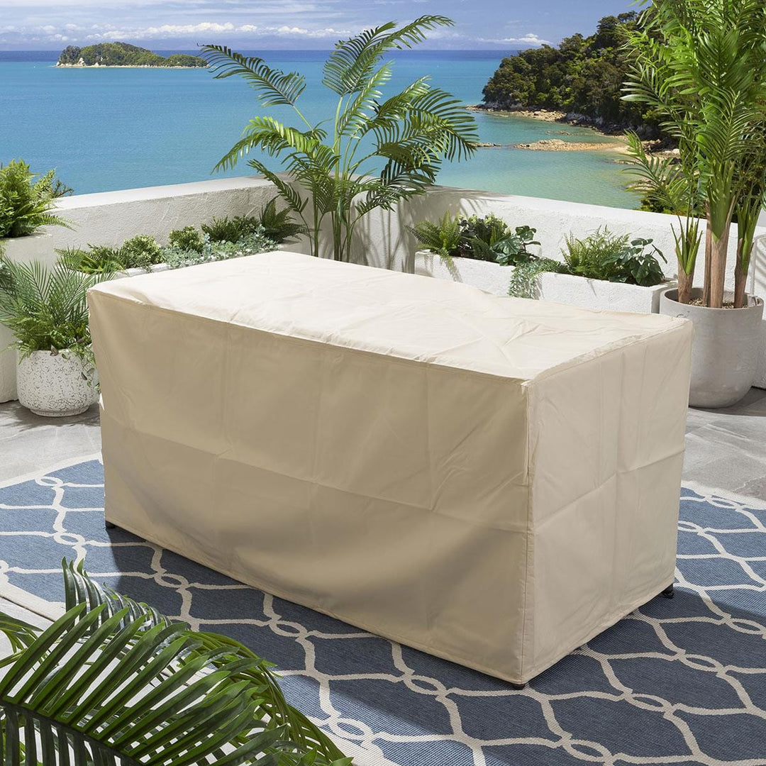 Carreon Outdoor Sofa Set 6 Seater and 2 Center Table Set (Blue) Braided & Rope