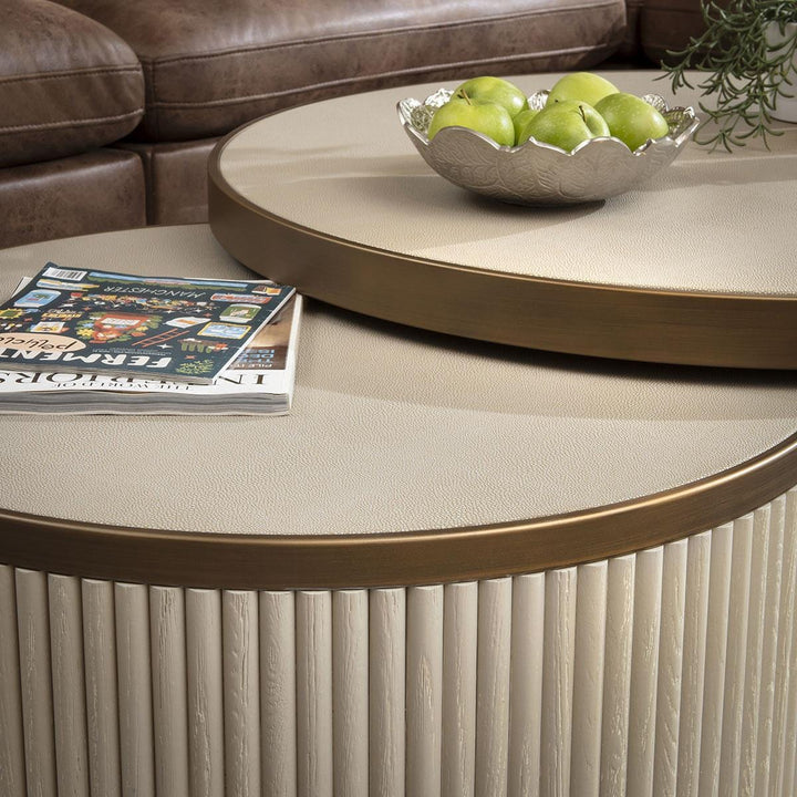 Savita Round Nesting Coffee Table Set
