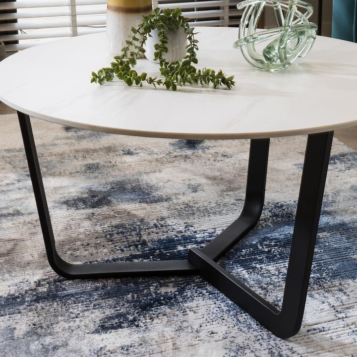 Shreya Premium Ceramic Coffee Table White