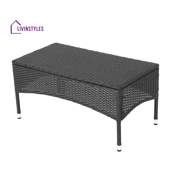 Quinn 2-Piece Outdoor Rattan Wicker Loveseat Sofa - Sofa Set