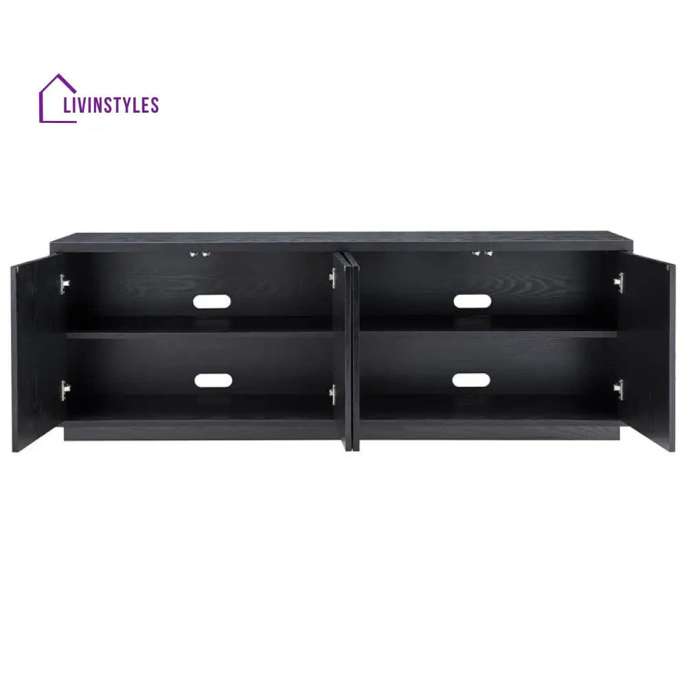 Quinn Wooden Finish Tv Unit Stand for Living Room