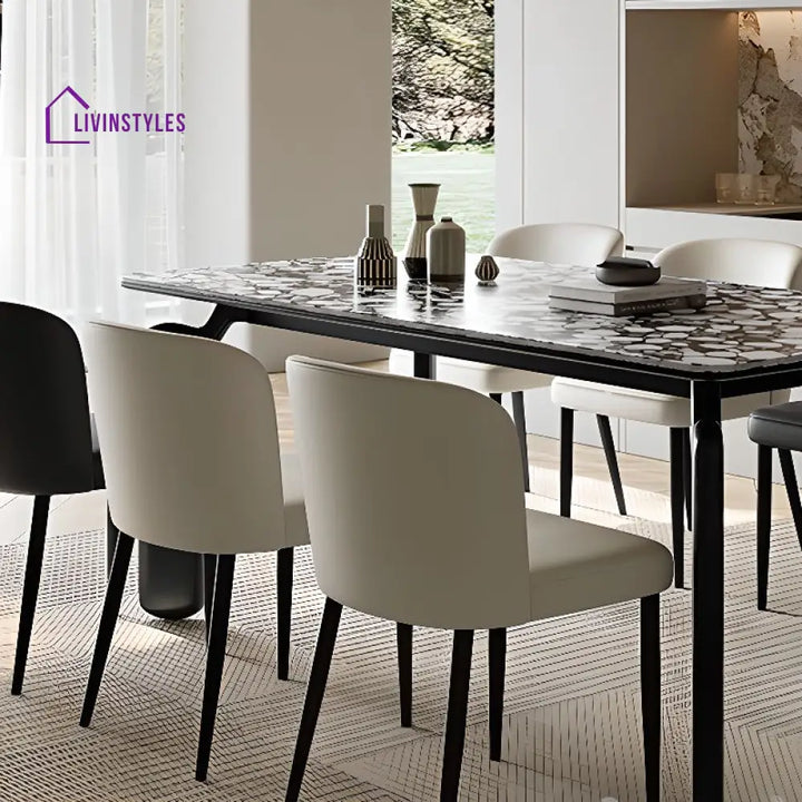 Quira Metal Dining Chair | Stainless Steel