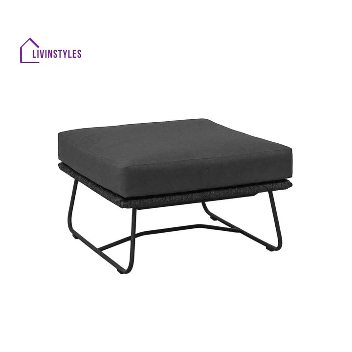 Rabab Outdoor All-Weather Rope Ottoman - Footrest