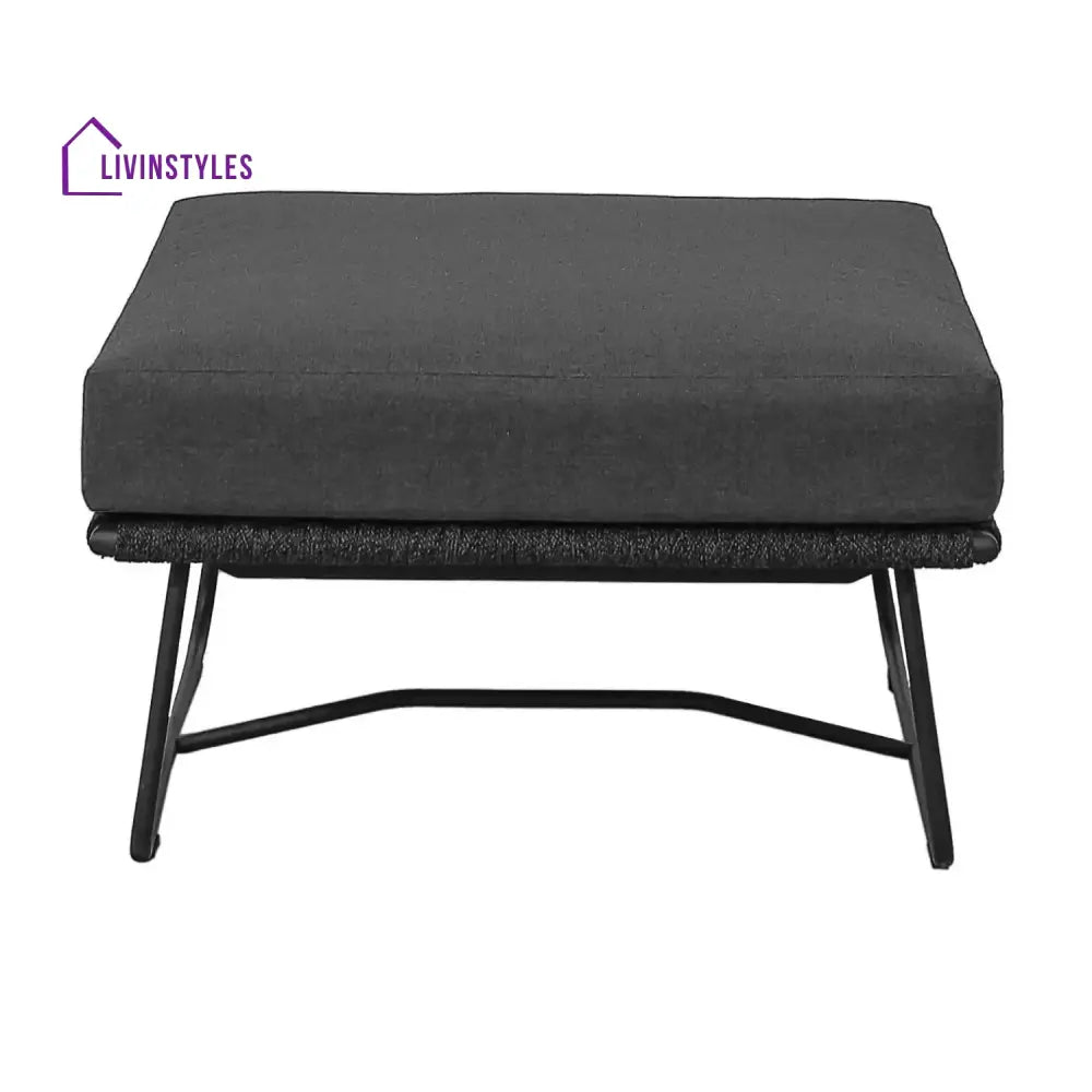 Rabab Outdoor All-Weather Rope Ottoman - Footrest