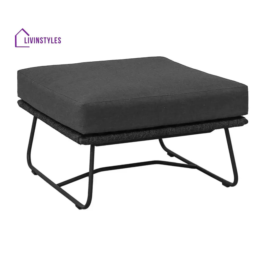 Rabab Outdoor All-Weather Rope Ottoman - Footrest