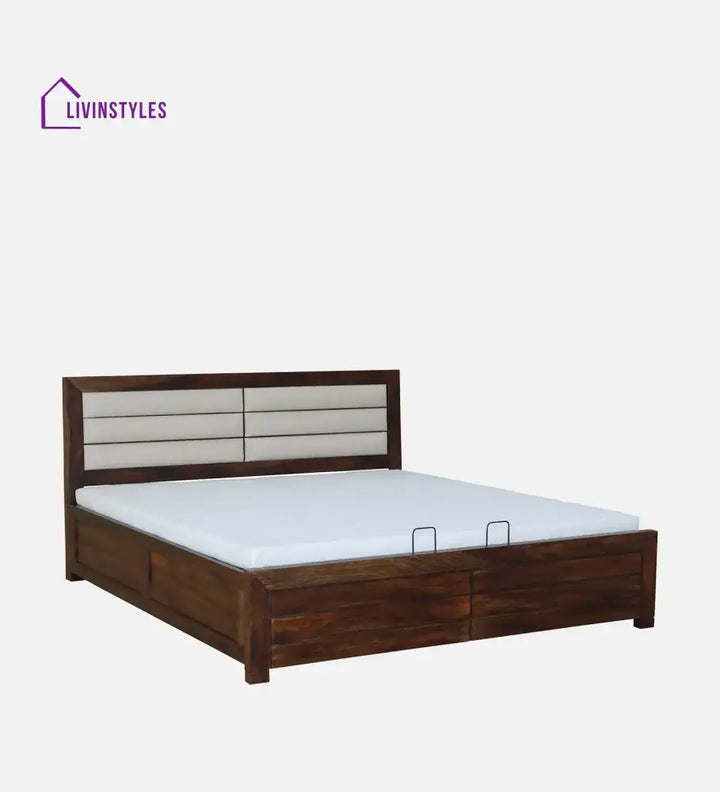 Moscow Sheesham Wood Hydraulic Storage Beds Bedroom Furniture Sets